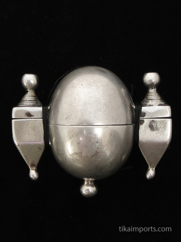 Antique Silver Shiva Lingham Container