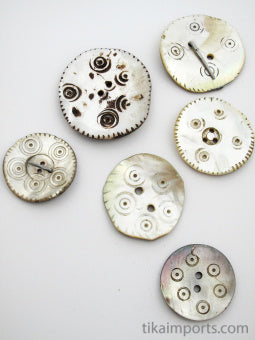 Gilgit Shell Buttons