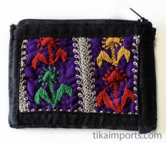 Hand Embroidered Coin Purse