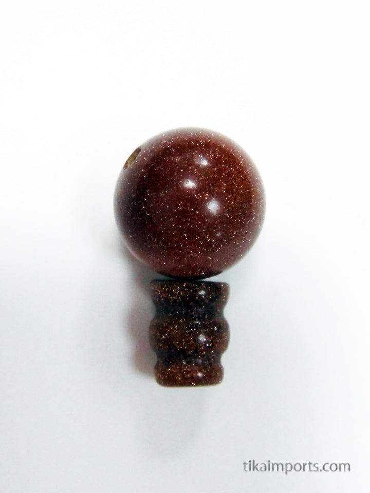 Goldstone Guru Bead