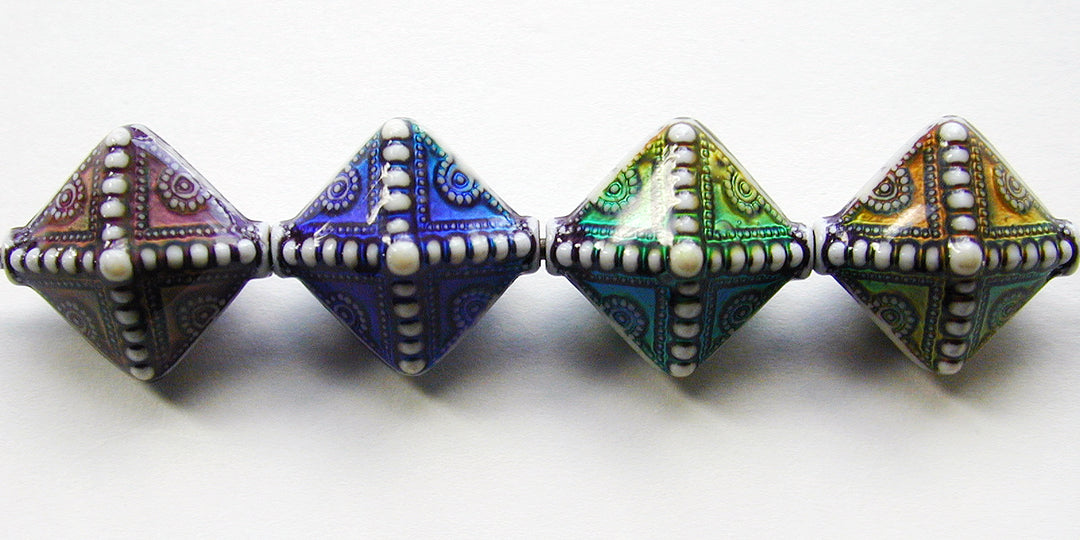 Mirage Beads (Polymer)-Northern Lights