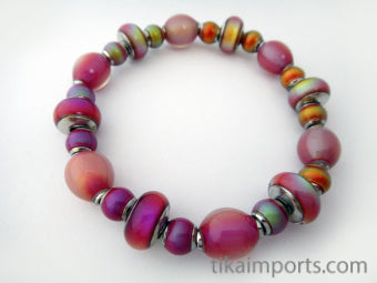Hot Pink Mirage Bracelet- Fuchsia
