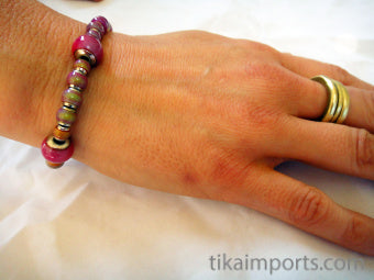 Hot Pink Mirage Bracelet- Magenta