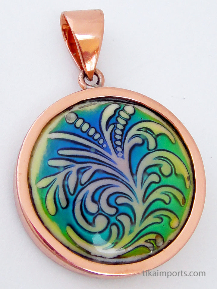 Mirage Bead Pendant- Fountain Fern