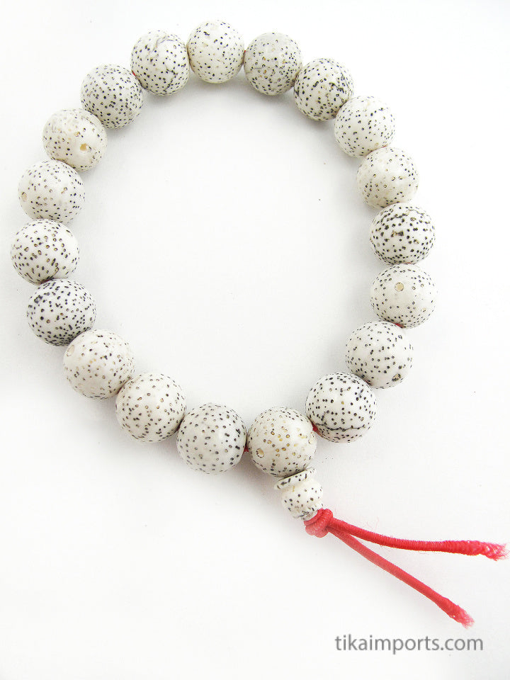 Lotus Seed Bracelet- white