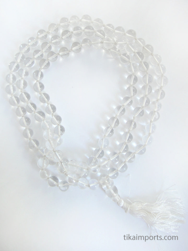 Knotted Crystal Mala