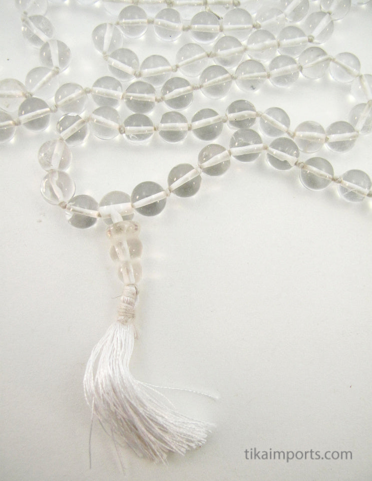 Knotted Crystal Mala