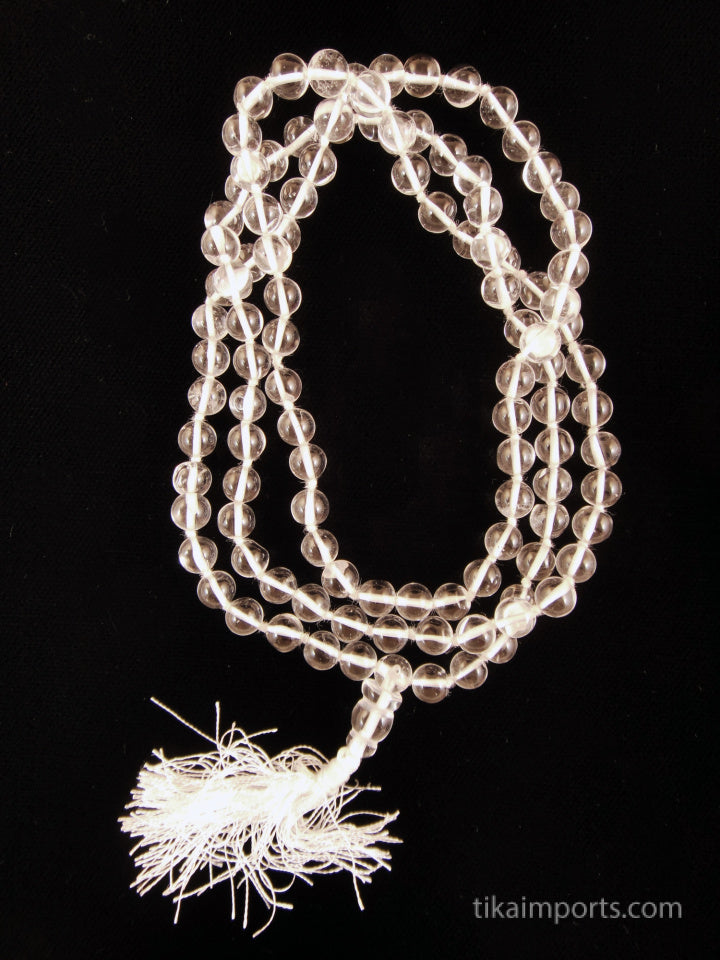Knotted Crystal Mala