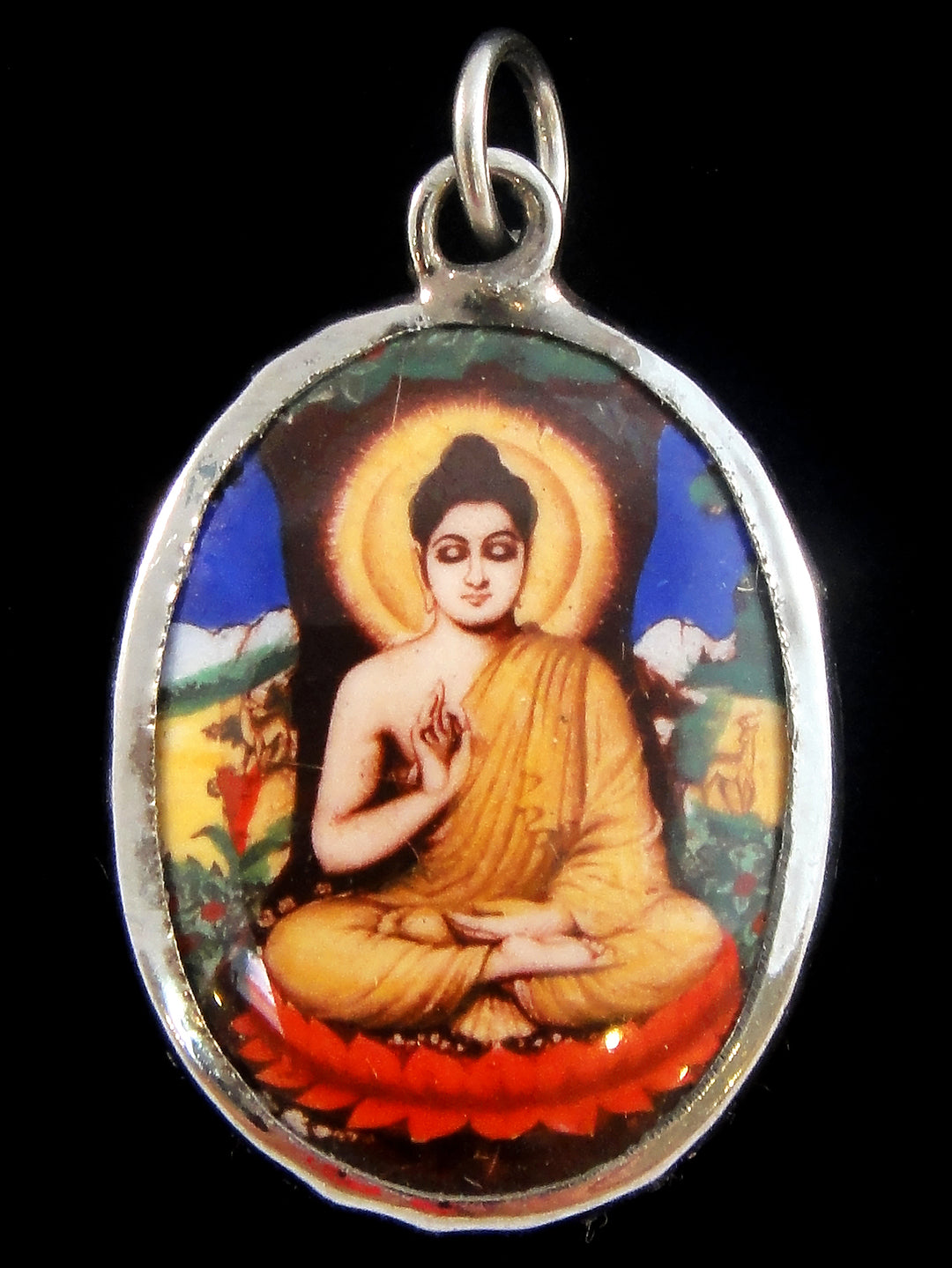 Enamel Pendant - Buddha