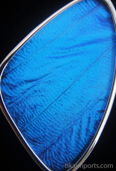 Large Blue Wing Pendant