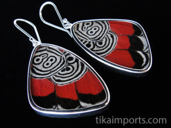 Large 88 Wing Earrings