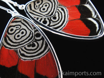 Large 88 Wing Earrings