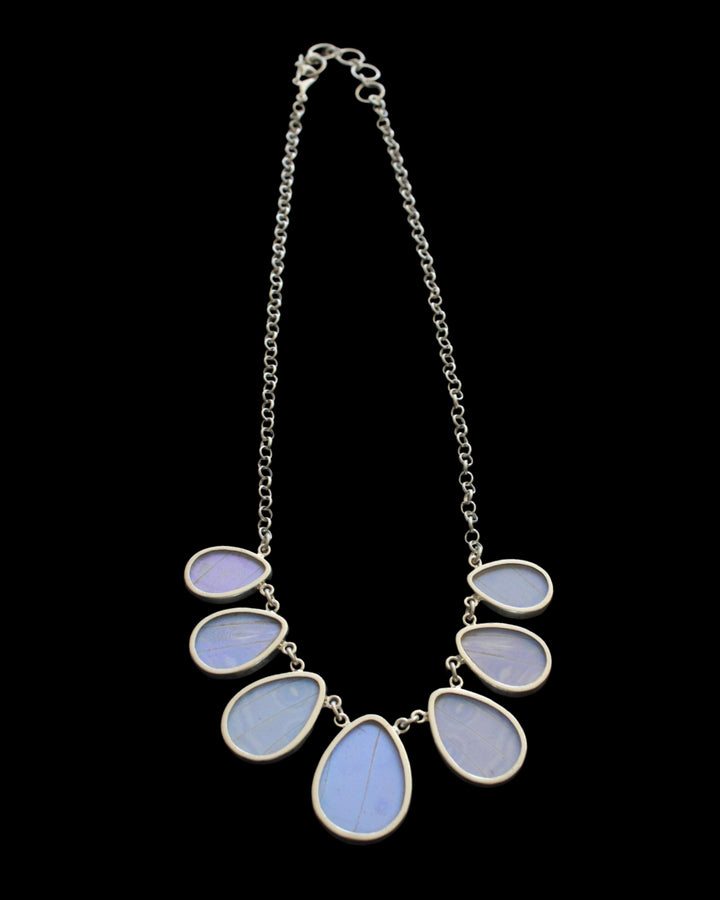 Pearl Blue Teardrop Necklace