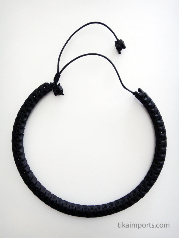 Snake Vertebrae Choker- Black