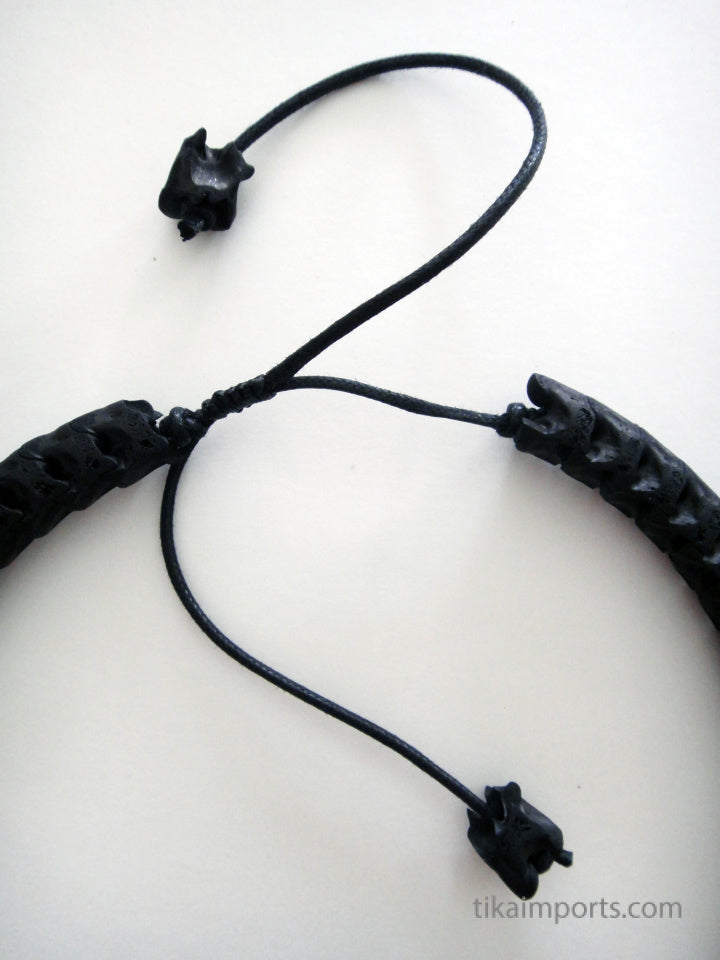 Snake Vertebrae Choker- Black