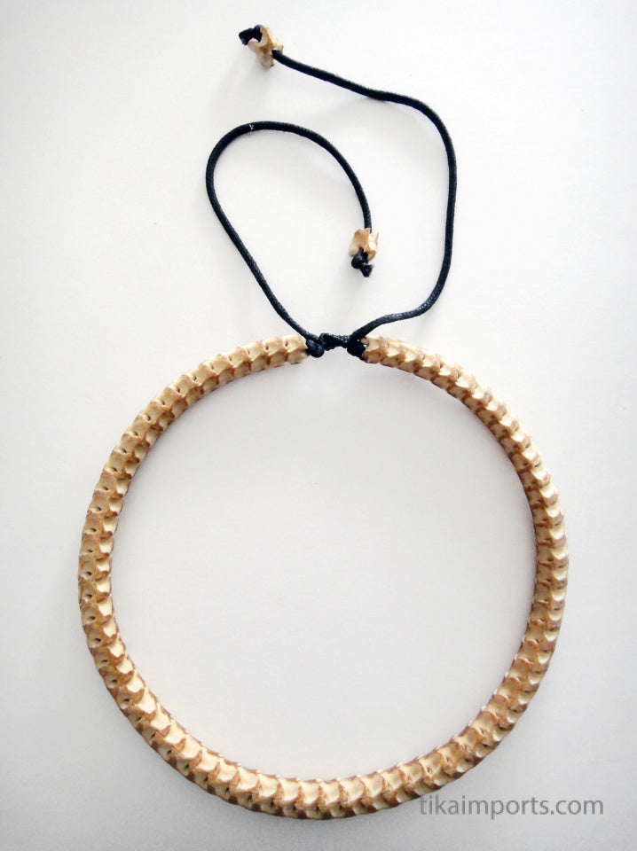 Snake Vertebrae Choker- Tan