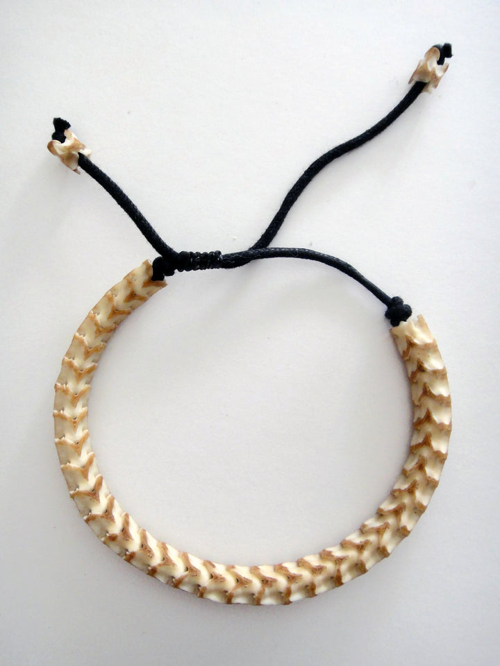 Snake Vertebrae Bracelet- Tan