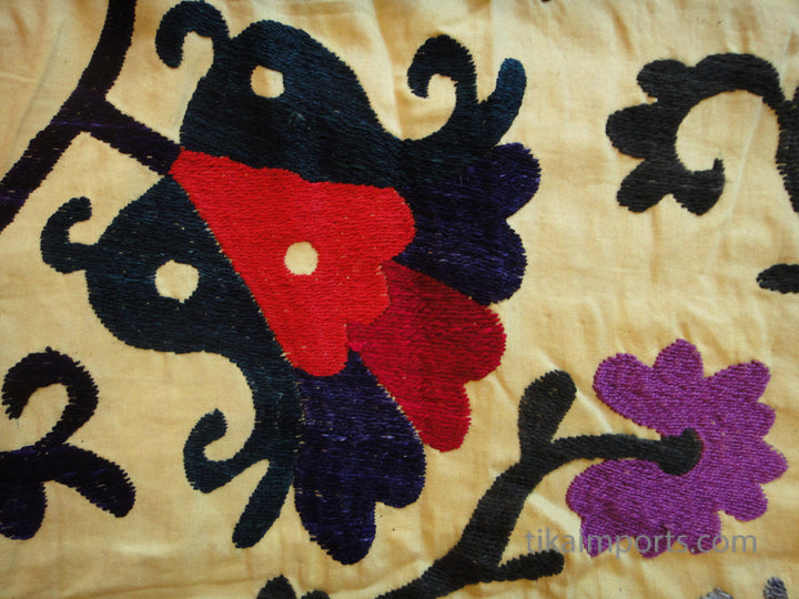Large Yellow Peacock Textile