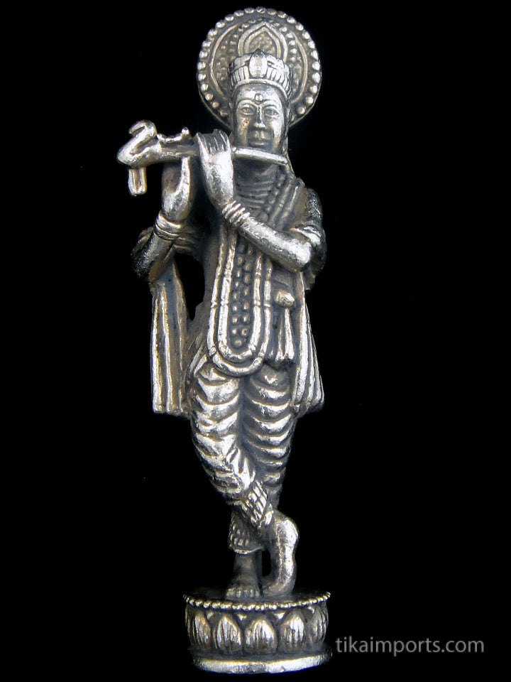 Brass Deity Statuette - Medium - Krishna