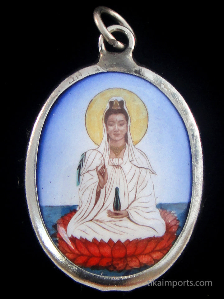 Enamel Pendant- Quan Yin