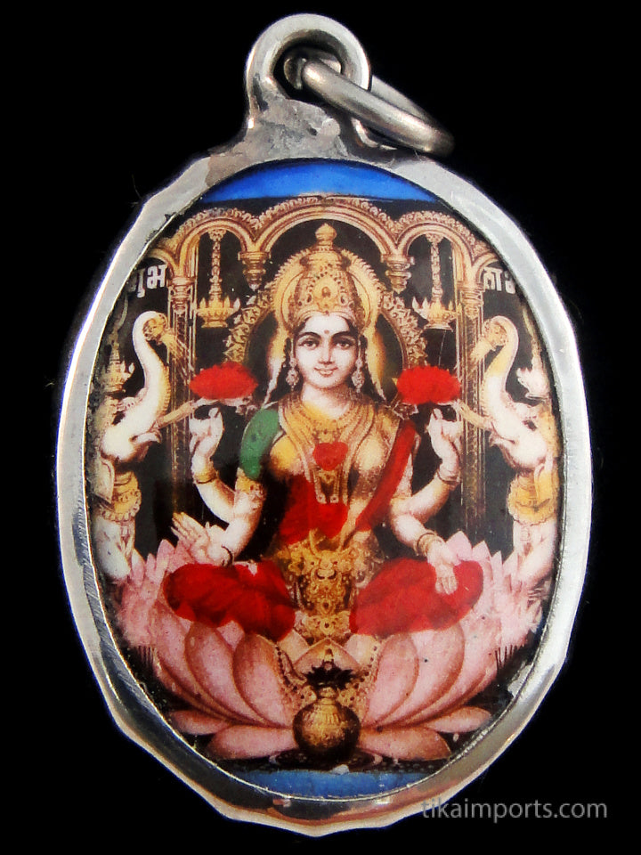 Enamel Pendant- Lakshmi