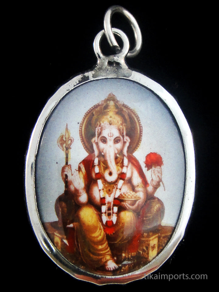 Enamel Pendant- Ganesh
