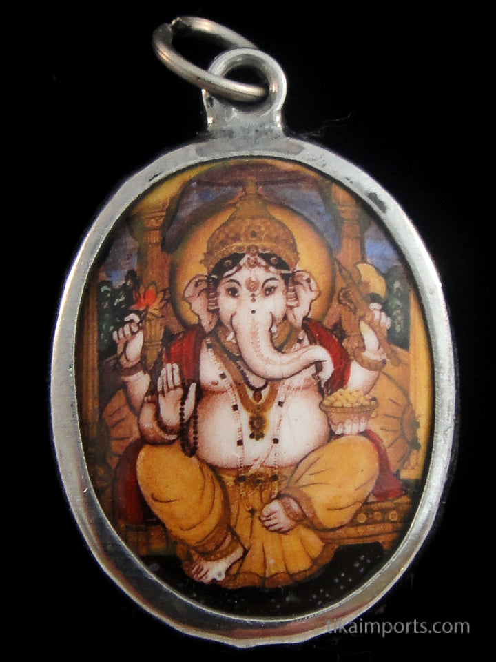 Enamel Pendant- Ganesh