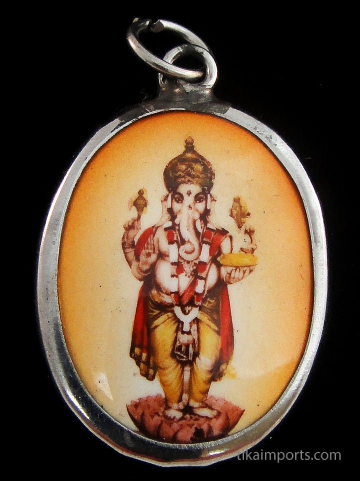 Enamel Pendant- Ganesh