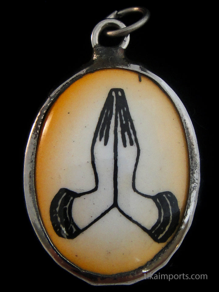 Enamel Pendant- Namaste