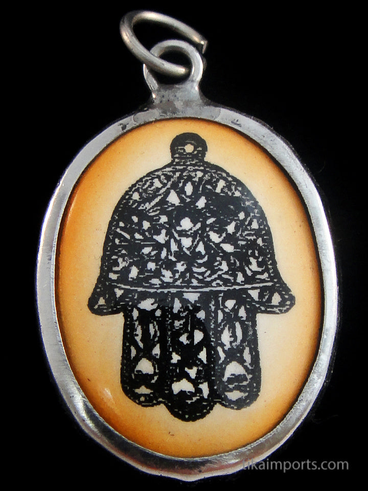 Enamel Pendant- Hand of Fatima