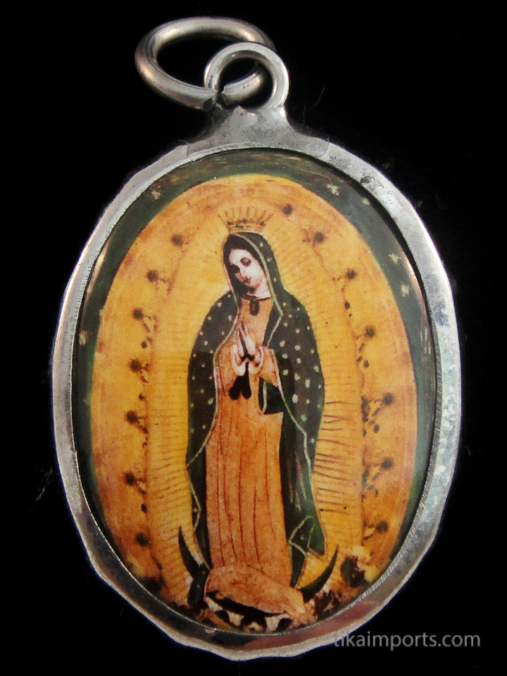 Enamel Pendant- Guadalupe