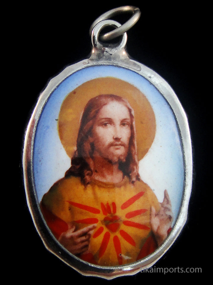 Enamel Pendant- Jesus
