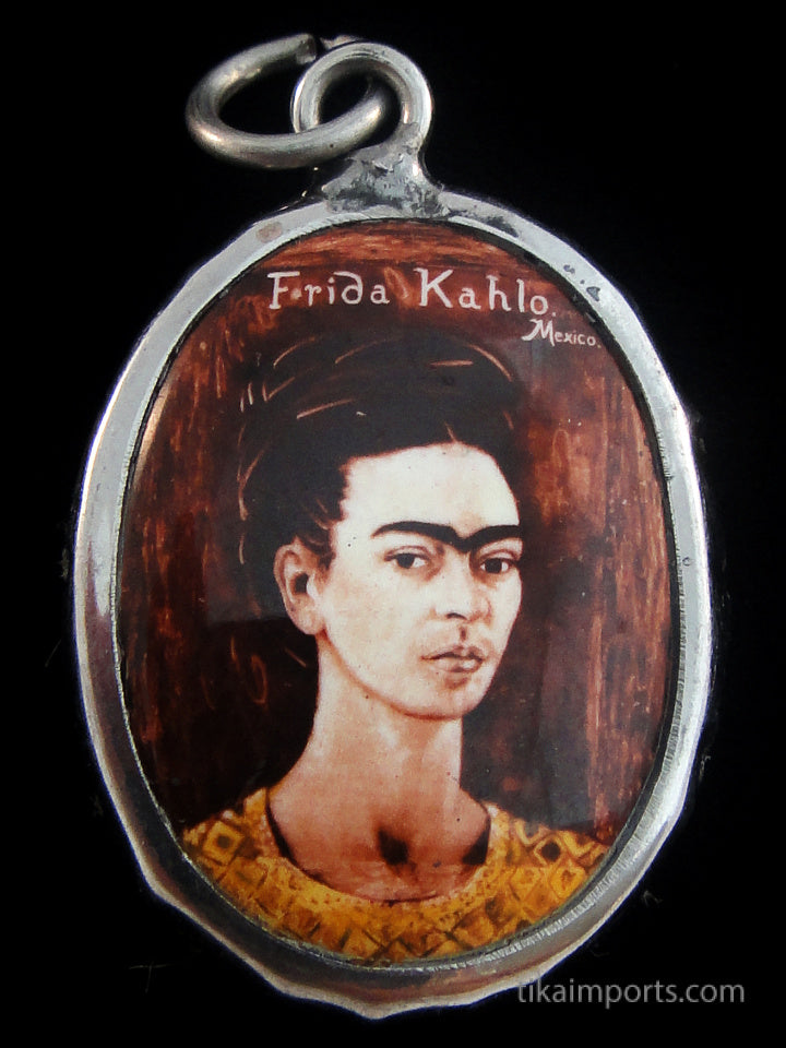 Enamel Pendant- Frida Kahlo
