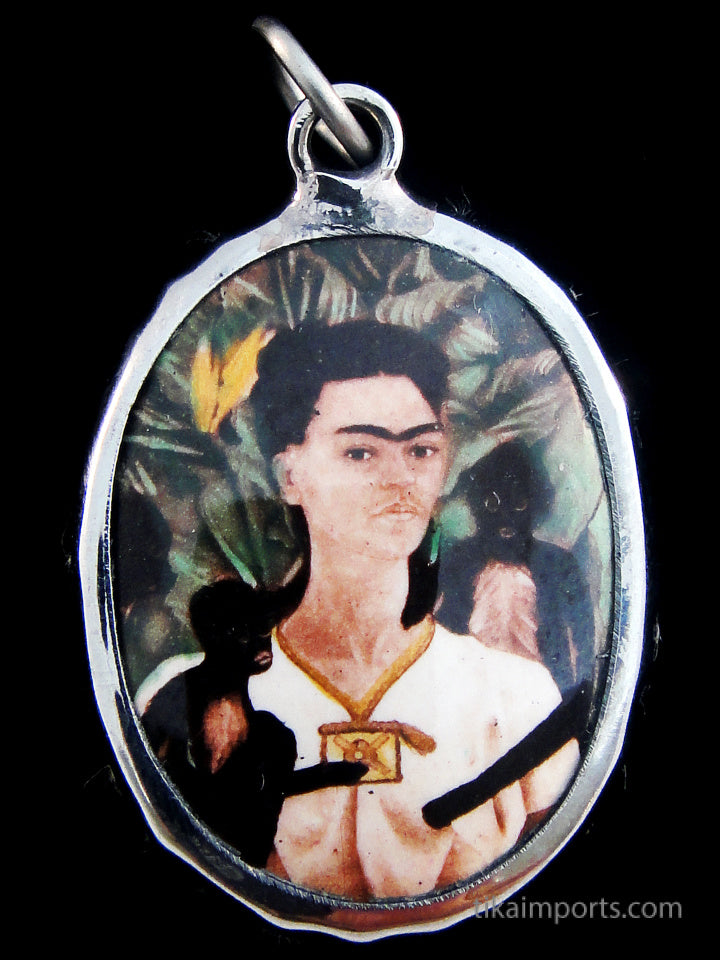 Enamel Pendant- Frida Kahlo