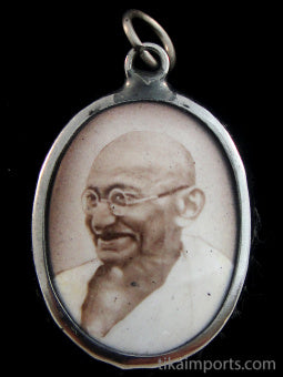 Enamel Pendant- Gandhi