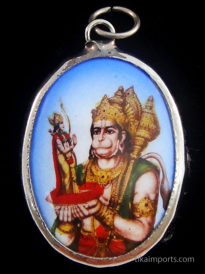 Enamel Pendant- Hanuman