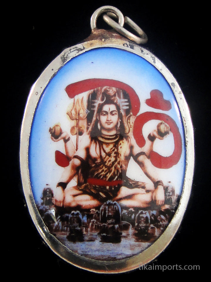Enamel Pendant- Shiva