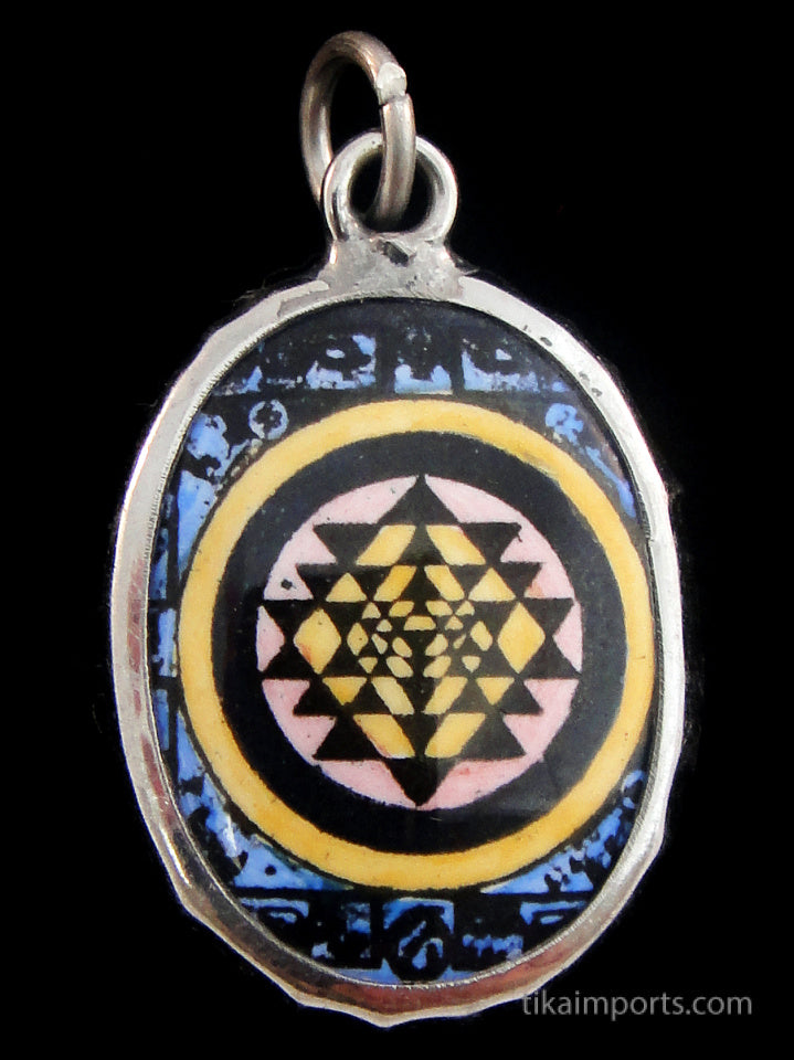 Enamel Pendant- Yantra