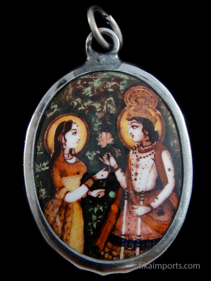 Enamel Pendant- Rama & Sita