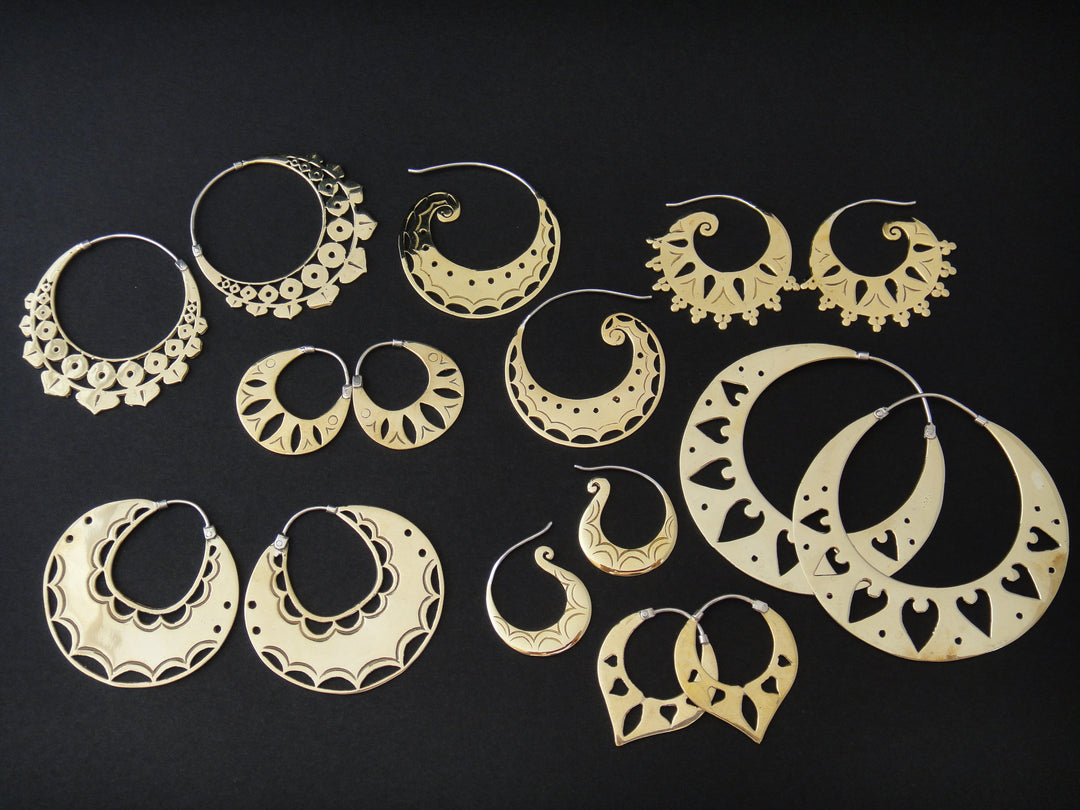 Odyssia Brass Earrings