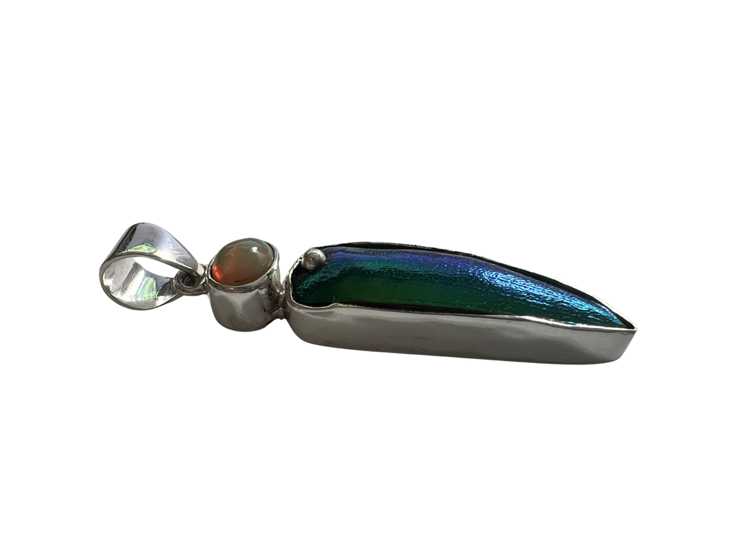 Opal Elytron Sterling Pendant