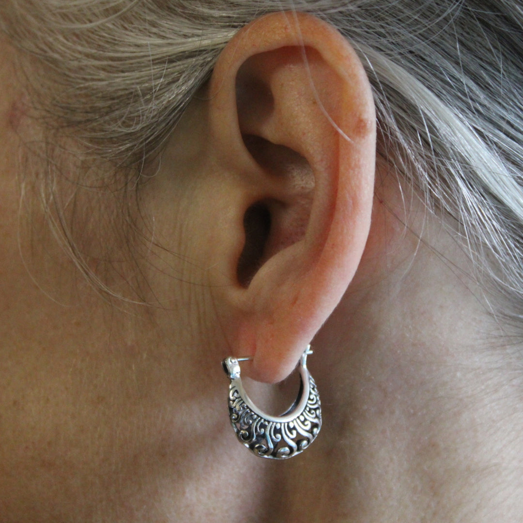 Silver Filigree Earrings