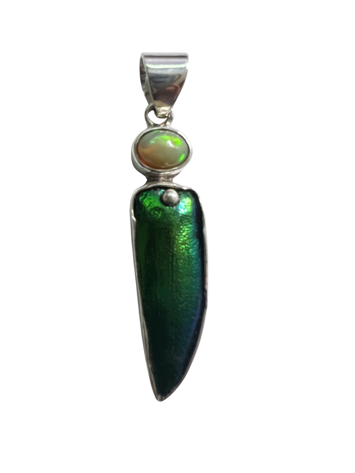 Opal Elytron Sterling Pendant