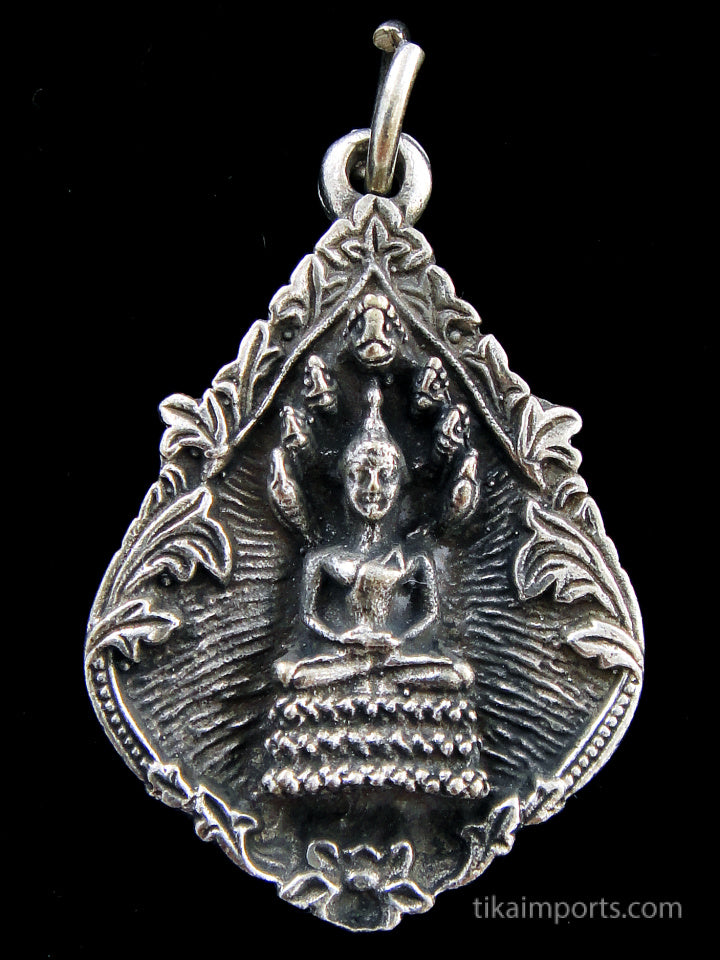 Brass Deity Pendant- Naga Buddha
