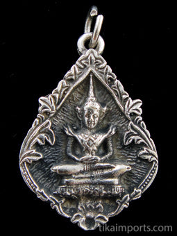 Brass Deity Pendant- Naga Buddha