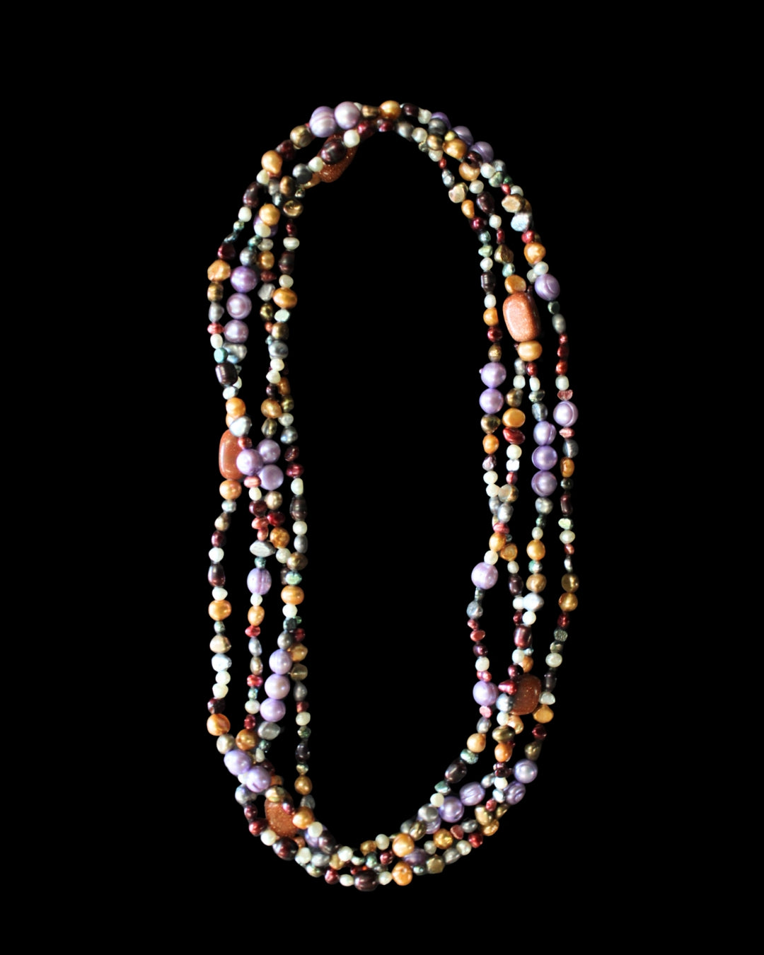 Sunstone Fiesta Pearl Necklace
