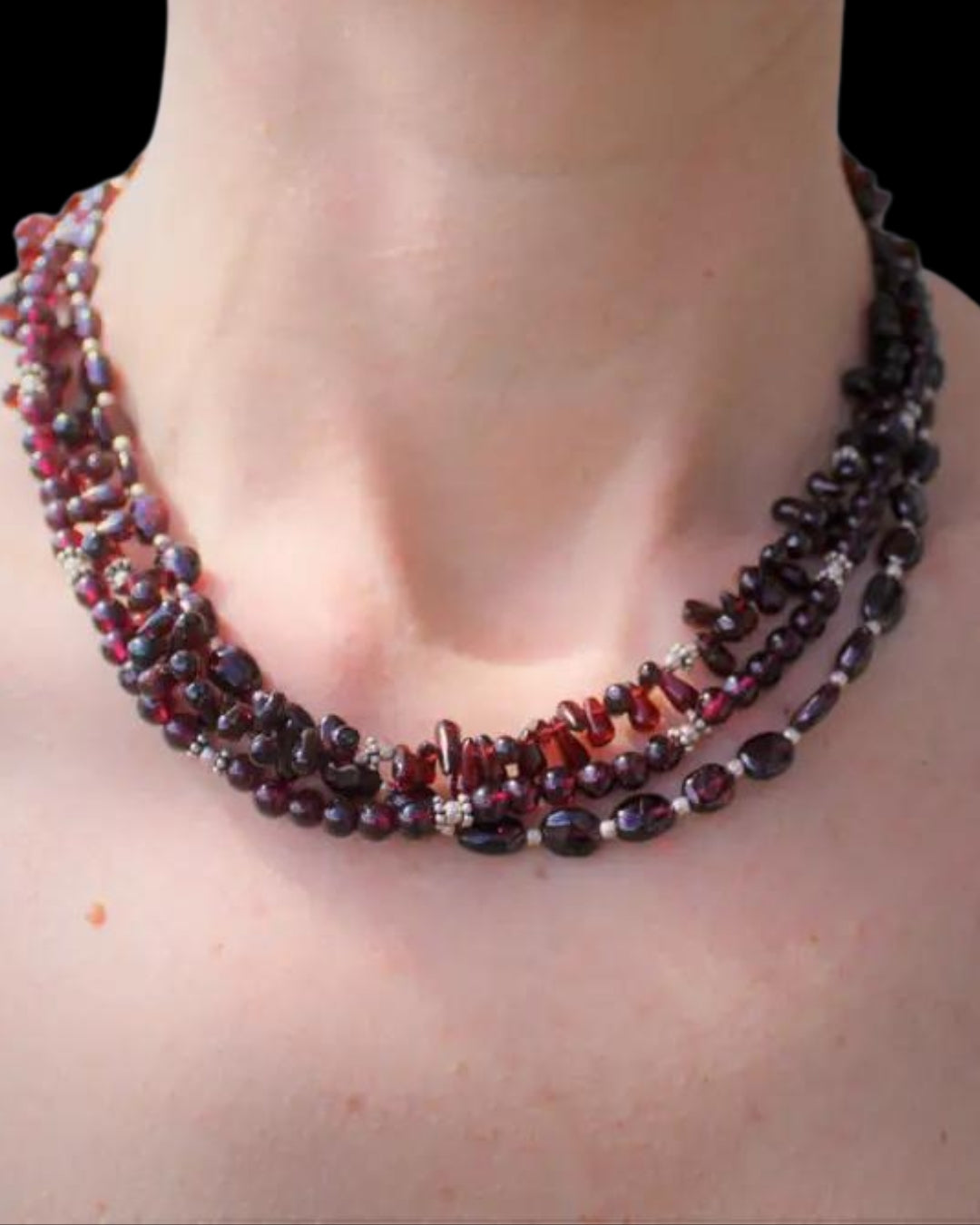 Persephone's Garnet Necklace