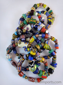Large African Trade Bead Bracelet