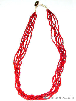 Small Whitehearts Multistrand Necklace (24 inch) ~ atb029