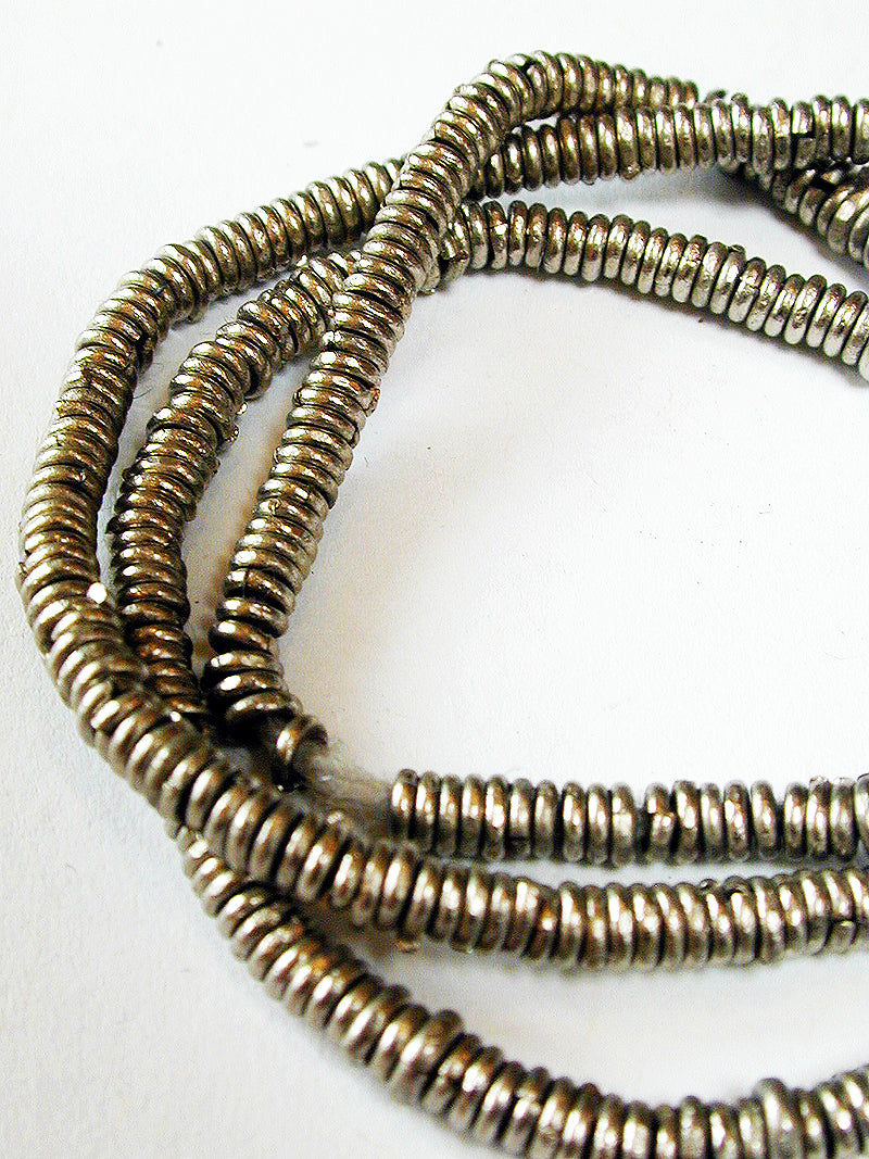 Silver Coil African Trade Beads – Tika - Main Image